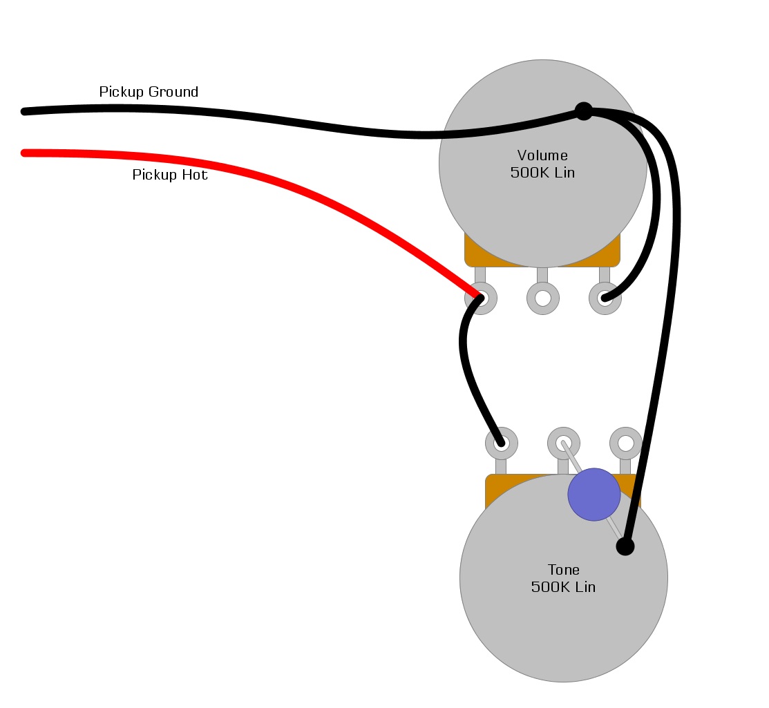 1 Humbucker 1 Volume 1 Tone Wiring Diagram - Collection - Wiring Diagram Sample