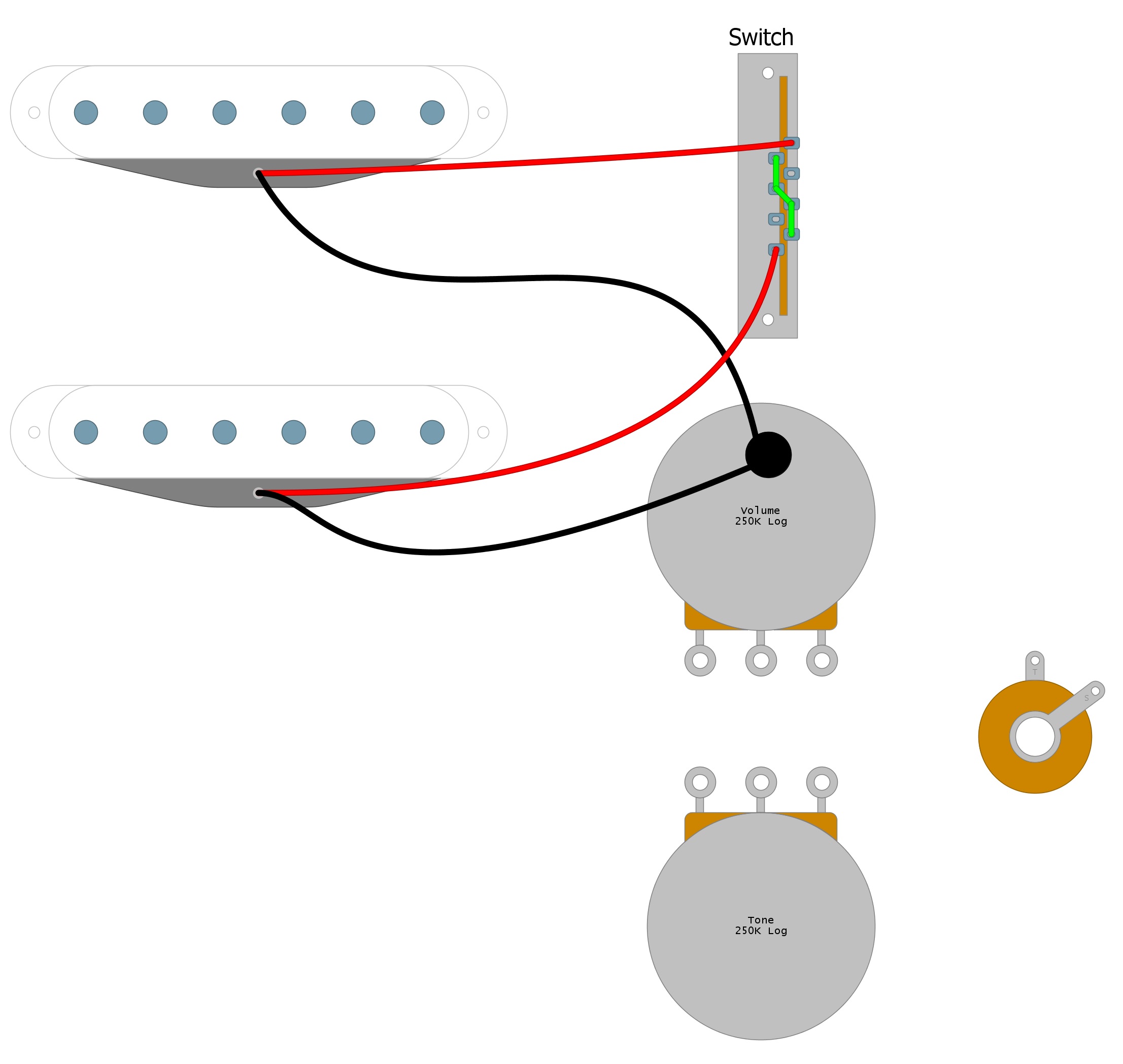 Double Hbuxker Electric Guitar Wiring Diagram from humbuckersoup.com