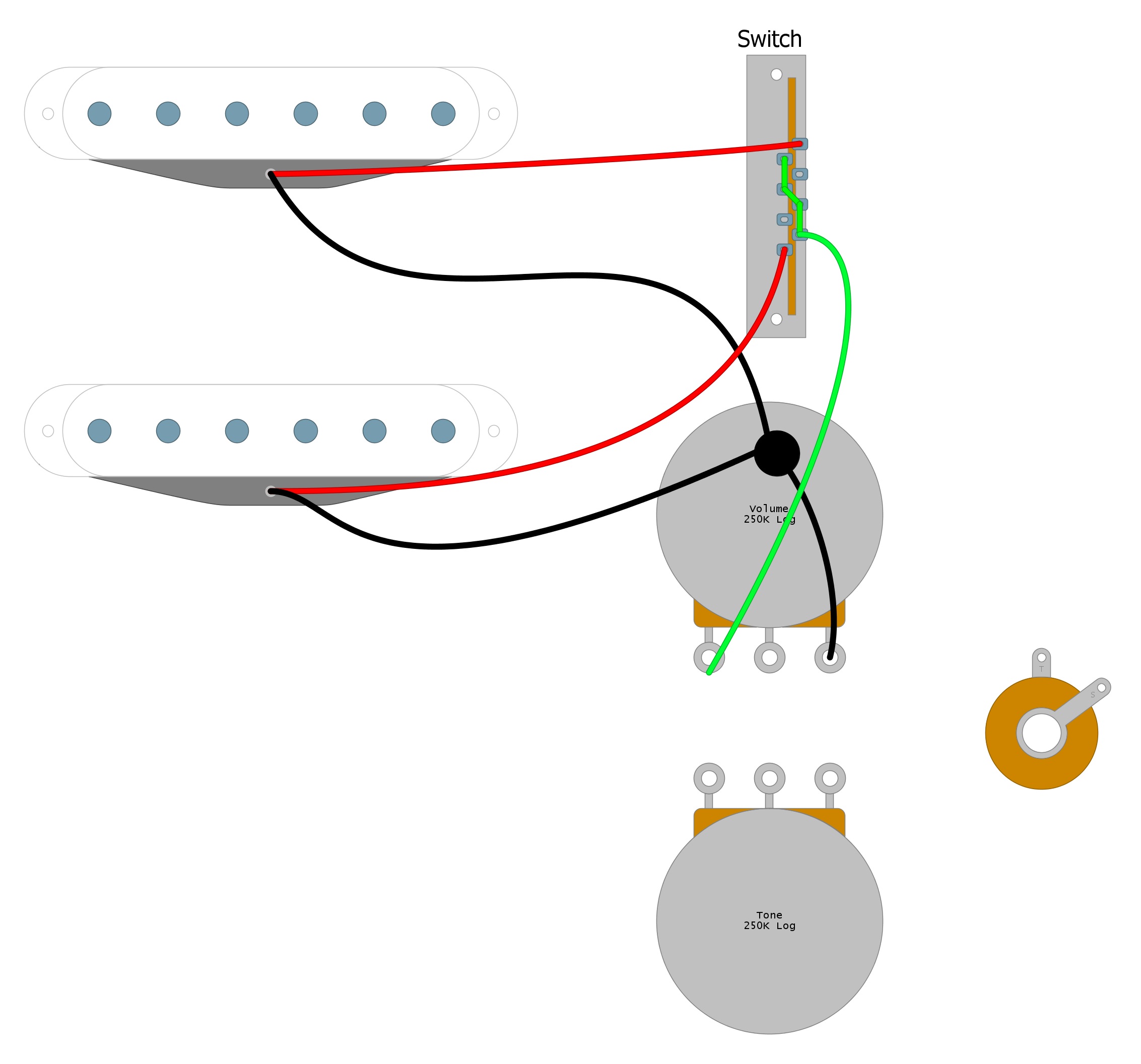2 Pickup Guitar Wiring Diagram Humbucker Soup