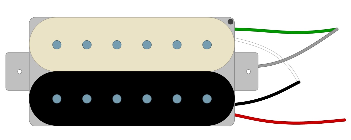Wiring Diagram For Push Pull Coil Splitting Humbucker from humbuckersoup.com