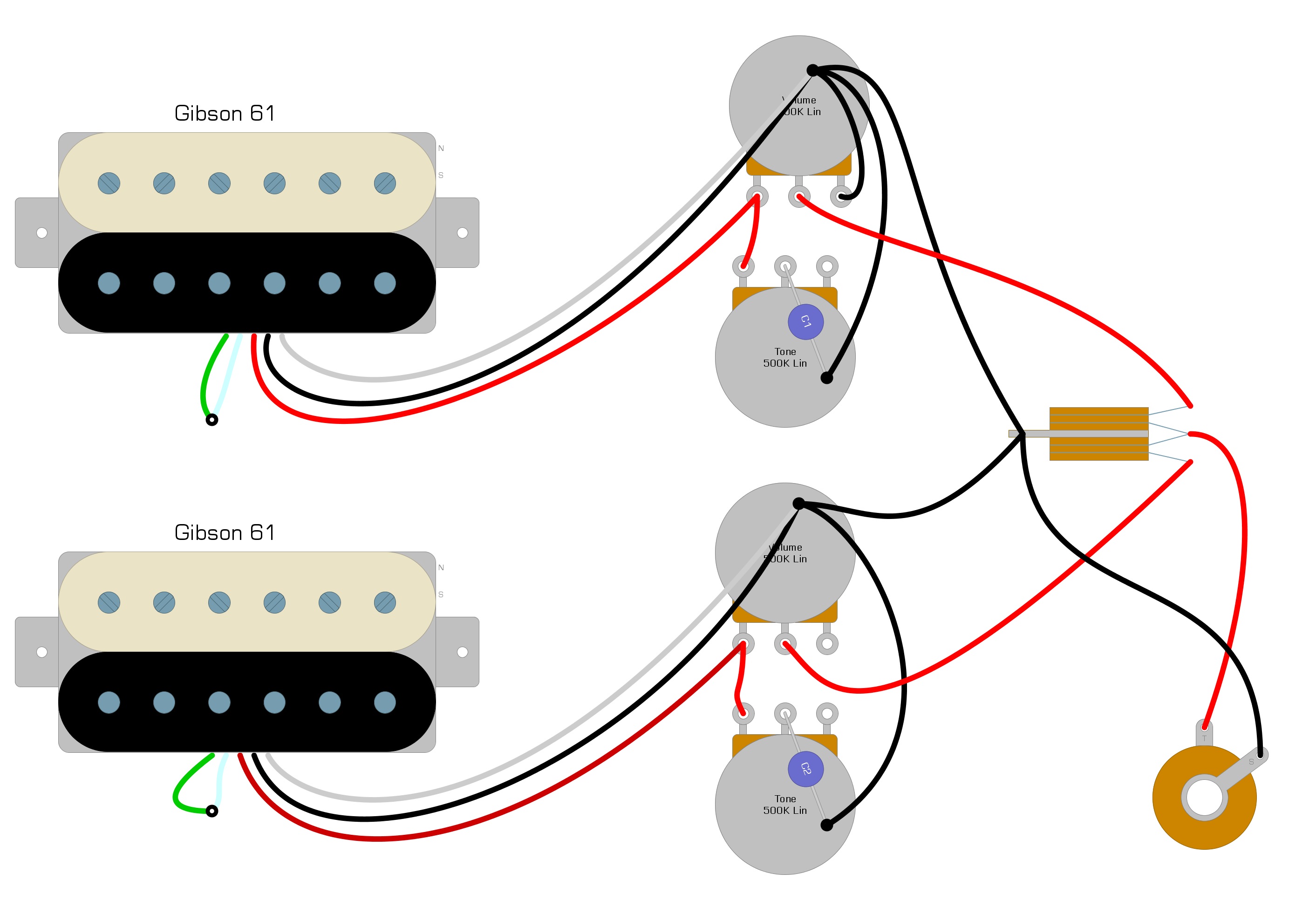 Схема gibson 498t