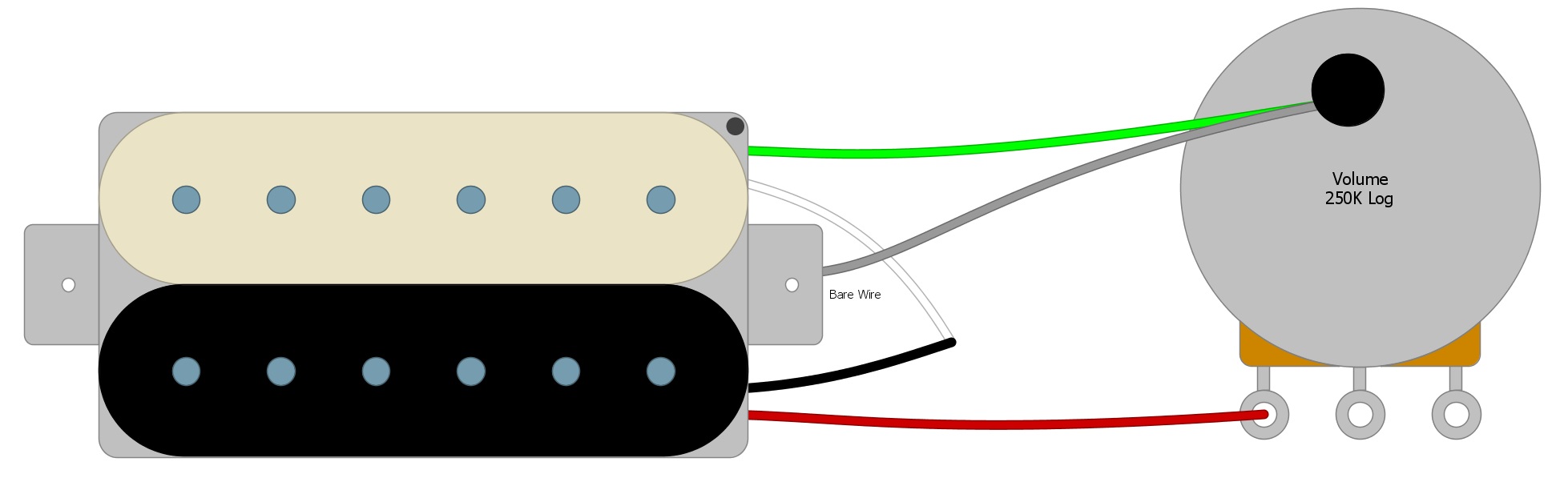 Dimarzio Pickup Wiring Diagram from humbuckersoup.com