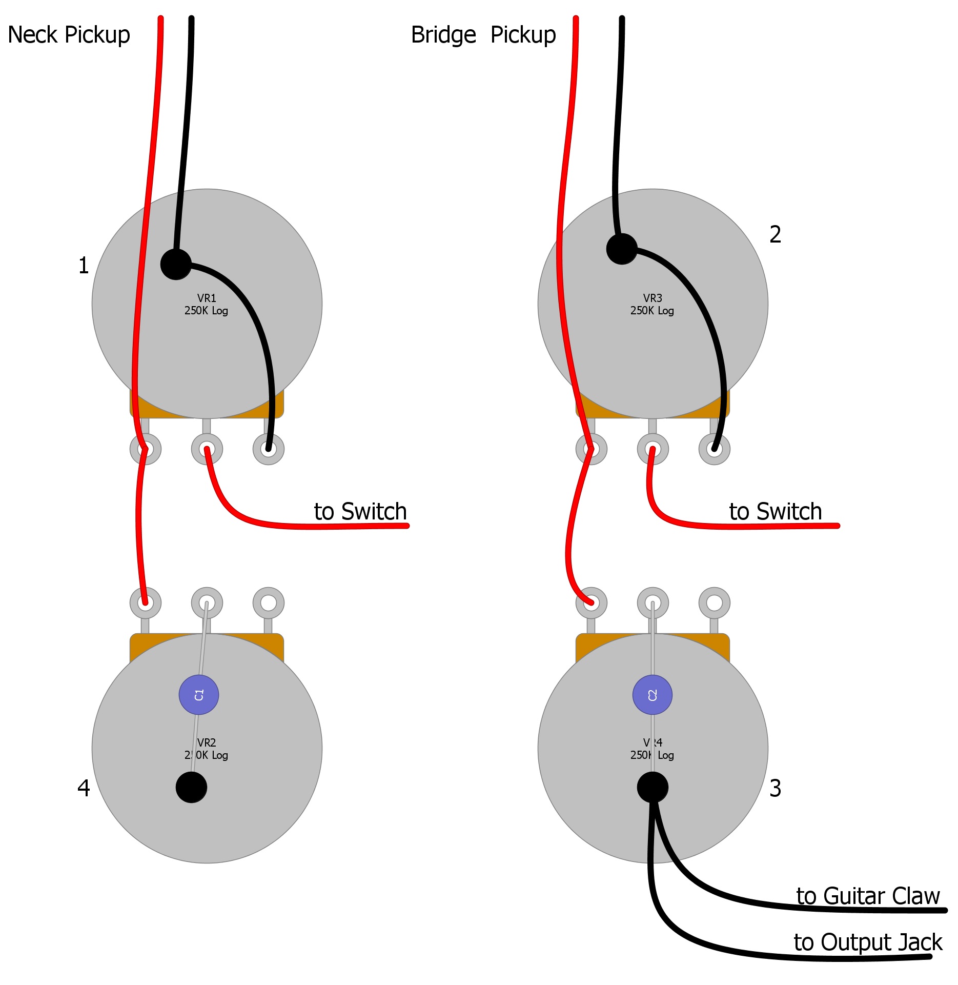 Guitar Jack Diagram : Electric Guitar Input Jack Wiring Diagram : Here