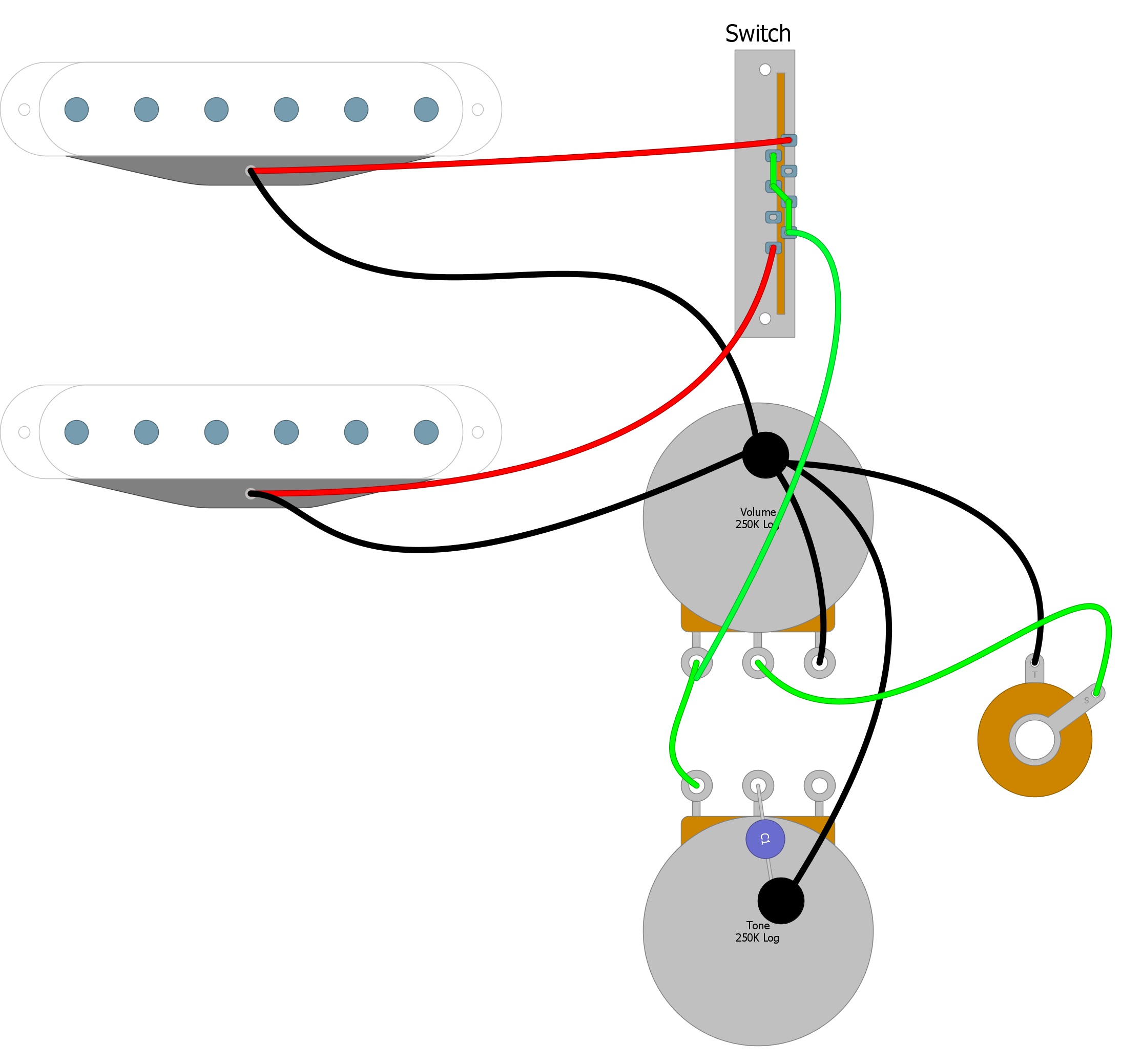 Guitar Pickup Wiring Diagram Dual