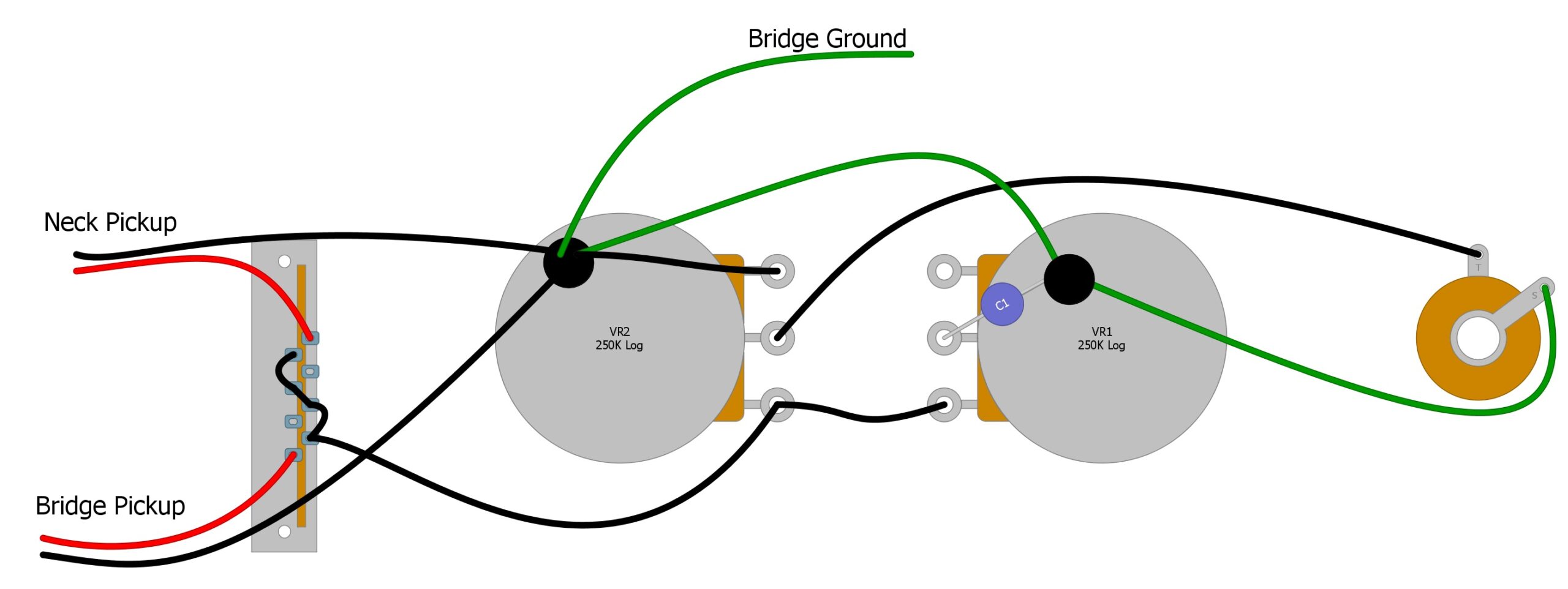 Guitar shielding store ground loop