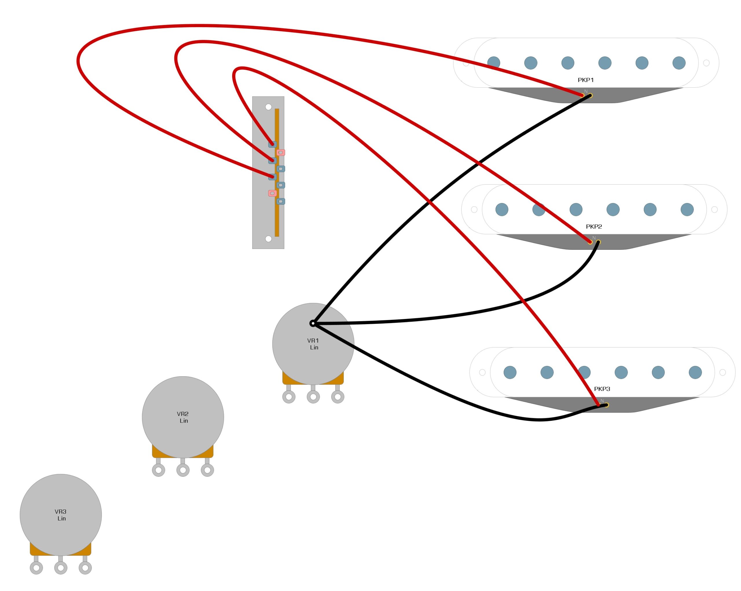 Stock Stratocaster Wiring Diagram - Humbucker Soup