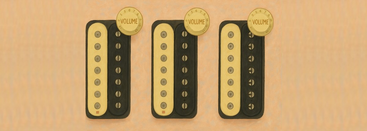 three humbuckers with dedicated volume pots wiring diagram